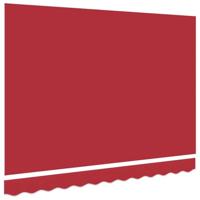 VidaXL Vervangingsdoek voor zonnescherm rood 330 x 195 cm polyester - thumbnail