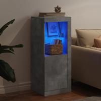 Dressoir met LED-verlichting 41x37x100 cm betongrijs - thumbnail