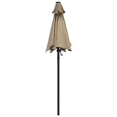 VidaXL Parasol 200x224 cm aluminium taupe