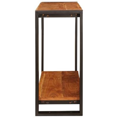 Wandtafels met plank Bruin 90 x 33 x 75 cm Massief acaciahout