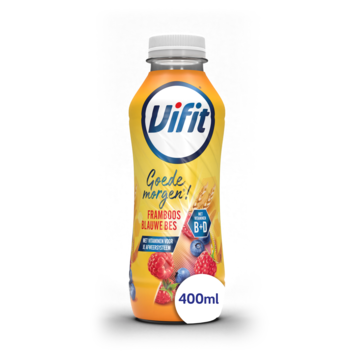 Vifit Goedemorgen! Drinkzuivel Framboos/Blauwe Bes 400 ml bij Jumbo