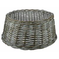 Kerstboommand Rotan White Wash Ø60cm - thumbnail