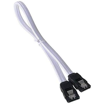 BitFenix SATA III kabel (30 cm, sleeved) wit/zwart