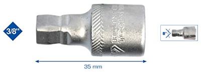 Brilliant Tools BT021910 BT021910 Dopsleutelverlenging Aandrijving 3/8 (10 mm) 35 mm 1 stuk(s) Brilliant Tools BT021910 BT021910 Dopsleutelverlenging Aandrijving 3/8 (10 mm) 35 mm 1 stuk(s)