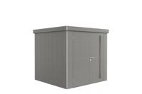 Biohort Neo 2B metalen tuinhuis kwartsgrijs 236x236 cm met dubbele deur - thumbnail