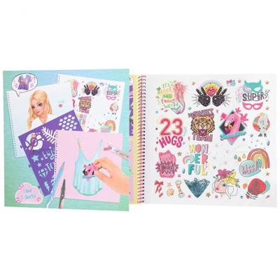 TOPModel kleurboek T shirt Designer meisjes 24,7 x 24 cm papier TOPModel kleurboek T shirt Designer meisjes 24,7 x 24 cm papier