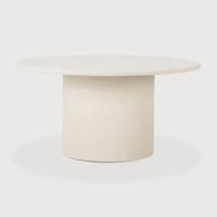 Ethnicraft Ronde Eettafel 'Elements' Microcement, 150cm, kleur Off White - thumbnail