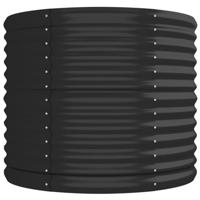 Plantenbak 296x80x68 cm gepoedercoat staal antracietkleurig - thumbnail