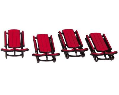 Lemax sled s/4 kerstdorp accessoire Vail Village 2003