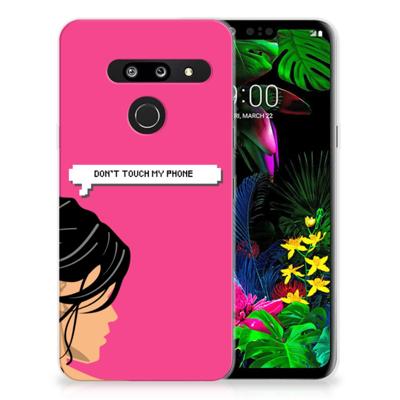LG G8 Thinq Silicone-hoesje Woman Don't Touch My Phone LG G8 Thinq Silicone-hoesje Woman Don't Touch My Phone