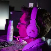 Konix Hello Kitty Kabelgebundenes Gaming-Headset voor PC, PS4, PS5, Switch, Xbox One und Series X|S - Microfon - Kabel 1,5 m - 3,5 mm Klinkenstecker - Weiß und Rosa - thumbnail
