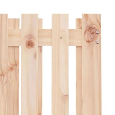 VidaXL Plantenbak met hekontwerp 70x70x70 cm massief grenenhout