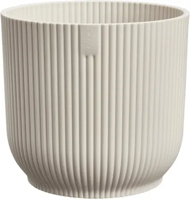 elho bloempot vibes fold rond d14 h13cm Linnen wit