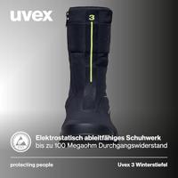 uvex S3L PU W11 6878245 Hoge veiligheidsschoenen S3L Schoenmaat (EU): 45 Zwart 1 paar - thumbnail