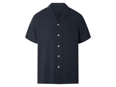 esmara Men Mousseline heren overhemd (Marineblauw, XL) esmara Men Mousseline heren overhemd (Marineblauw, XL)