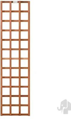 Elephant rechte trellis duurzaam hardhout fsc 550x1800mm met rechte latten rvs geschroefd