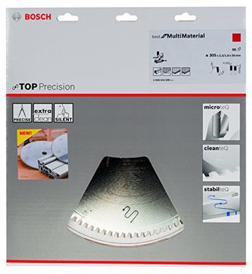 Bosch Professional Cirkelzaagblad BEST for Multimaterial | Ø 305 x 2,3 x 30mm 96T - 2608642099 Bosch Professional Cirkelzaagblad BEST for Multimaterial | Ø 305 x 2,3 x 30mm 96T - 2608642099
