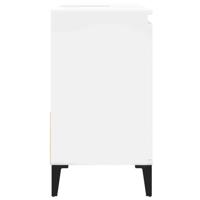 Badkamerkast 65x33x60 cm bewerkt hout wit - thumbnail