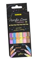 Acrylliner online fashion assorti 6 stuks - thumbnail