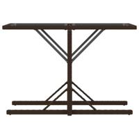 3-delige Bistroset met kussens poly rattan bruin - thumbnail