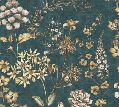 Livingwalls Metropolitan Stories. Travel Stories - Petrol - Grafisch - 391174