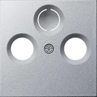 Gira inzetplaat centrale antenne aluminium - thumbnail