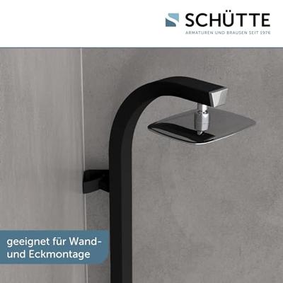 Regendouche Opbouwset Schütte Madagaskar Wellness Stortdouche Zwart en Chroom Regendouche Opbouwset Schütte Madagaskar Wellness Stortdouche Zwart en Chroom