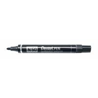 Permanente markeerstift Pentel N50-BE Zwart 12 Onderdelen - thumbnail