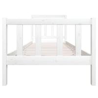 Bedframe massief hout wit 90x190 cm - thumbnail