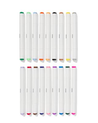 HEMA Twinmarkers waterbasis - 18 stuks