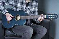 Ortega Family Series R121SNOC Full-Size Guitar Ocean Blue klassieke gitaar met gigbag - thumbnail