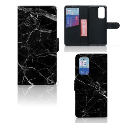 OnePlus 9 Pro | Bookcase | Marmer Zwart - Origineel Cadeau Vader