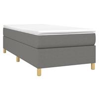 Boxspring bed 80x200 cm stof donkergrijs - thumbnail