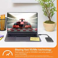 WD My Passport 2 TB Externe SSD harde schijf (2,5 inch) USB-C Grijs WDBAGF0020BGY-WESN - thumbnail