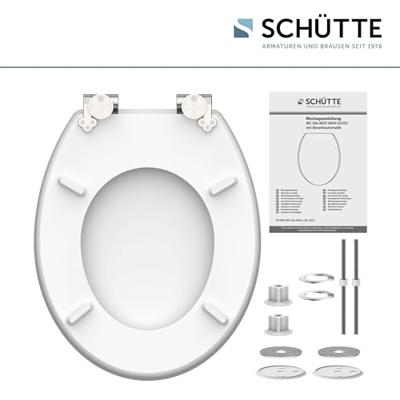 Schutte MDF High Gloss WC-bril FLOWERS AND WOOD met soft-close
 80549