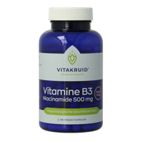Vitamine B3 Niacinamide 500 mg Flush Free 90 Vegetarische capsules - thumbnail