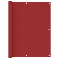 VidaXL Balkonscherm 120x400 cm oxford stof rood - thumbnail