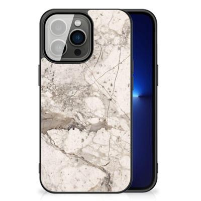 iPhone 13 Pro Marmeren Print Telefoonhoesje Marmer Beige