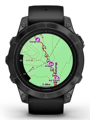 Garmin - Epix Pro (Gen2) - High Performance Connected Watch - 47 mm - staal, grijs met zwarte armband