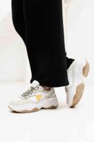 Guess Runner Happy Sneakers Dames Beige/Wit - Maat 37 - Kleur: BeigeWit | Soccerfanshop - thumbnail