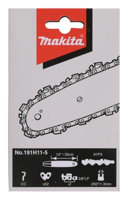 Makita Accessoires Ketting 092 "rnd" 3/8x1,3 S52 Lengte 350mm Groef 1,3mm Schakels 52 - 958492652