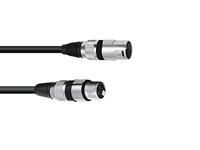 Omnitronic 3022075B XLR Verbindingskabel [1x XLR-stekker 3-polig - 1x XLR-bus 3-polig] 0.20 m Zwart - thumbnail