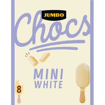 Jumbo Chocs Mini Wit 8 Stuks