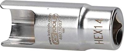 KS Tools 460.5087 3/8 speciale haakse buisverbinder-steekdop, 14 mm KS Tools 460.5087 3/8 speciale haakse buisverbinder-steekdop, 14 mm