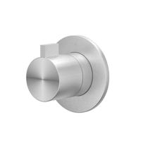 Afbouwdeel IVY Tribe Inbouw Stopkraan Symmetry Met Rond Rozet Geborsteld RVS316 - thumbnail