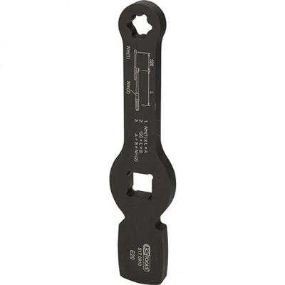 KS Tools 517.0925 3/4 slag-zeskant-sleutel met 2 slagvlakken, 24 mm