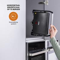 Tristar gr-2650 contactgrill zwart/rvs 700w - thumbnail