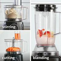 Bosch MCM3201B keukenmachine 800 W 2,3 l Zwart, Transparant - thumbnail