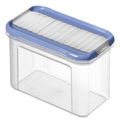 Rotho Domino Bewaar-Strooidoos 0.75L Horizon Blauw/Transparant