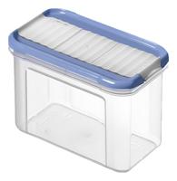 Rotho Domino Bewaar-Strooidoos 0.75L Horizon Blauw/Transparant - thumbnail